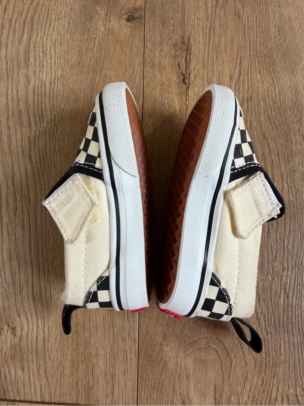 Vans Black & White Checkered Slip On Shoes Toddler Size 4.5